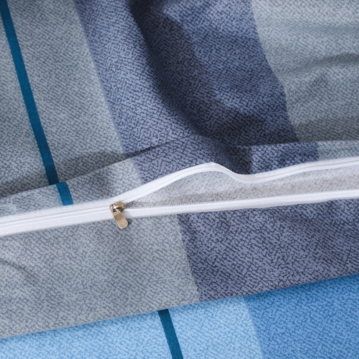 91家纺网 家纺一手货源 找家纺 金纱玉纺 2022新款全棉磨毛四件套 艺术空间-蓝