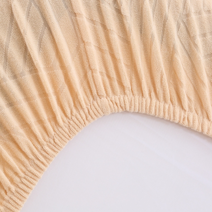 91家纺网 家纺一手货源 找家纺 千彤沙发垫 2022新款提花自由生活系列弹力沙发套 米黄