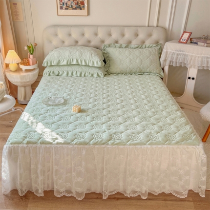 91家纺网 家纺一手货源 找家纺 （总）乐朵家居 2025秋冬 牛奶绒 香耐 自发热 夹棉床裙