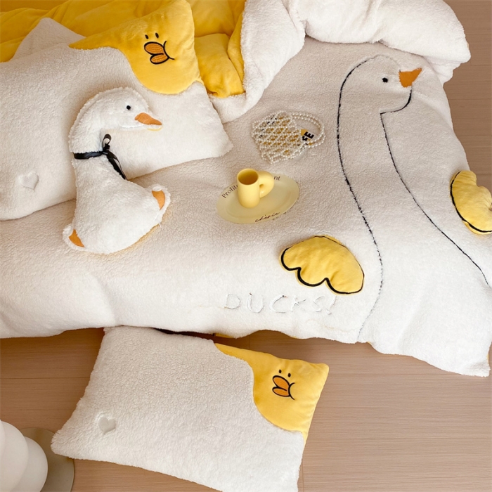 91家纺网 家纺一手货源 找家纺 （总）朗莎2022新款A版羊羔绒十B牛奶绒四件套