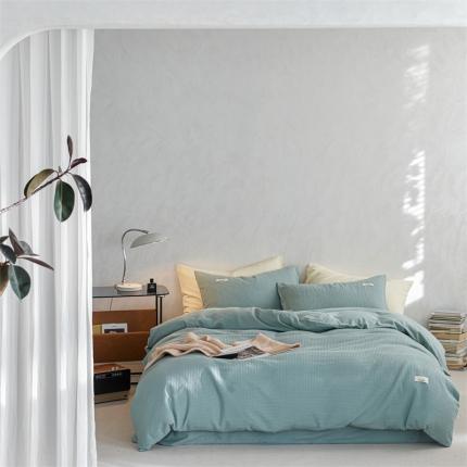 91家纺网 家纺一手货源 找家纺 （总）简家居2022新款华夫格二代全面升级系列四件套