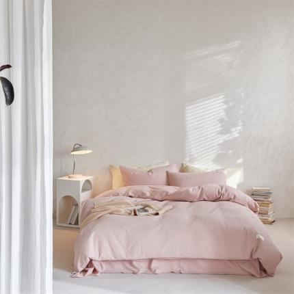 91家纺网 家纺一手货源 找家纺 （总）简家居2022新款华夫格二代全面升级系列四件套