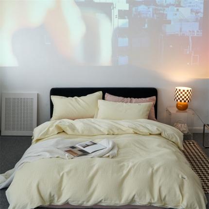 91家纺网 家纺一手货源 找家纺 （总）简家居2022新款华夫格二代全面升级系列四件套