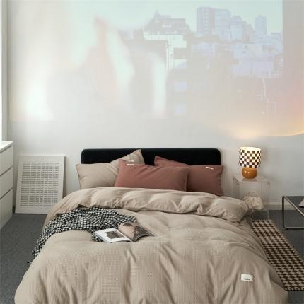 91家纺网 家纺一手货源 找家纺 （总）简家居2022新款华夫格二代全面升级系列四件套