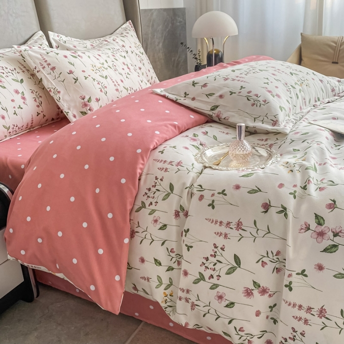 91家纺网 家纺一手货源 找家纺 棠颂 2023新款高克重加厚植物羊绒斜纹磨毛单被套 瑶芳