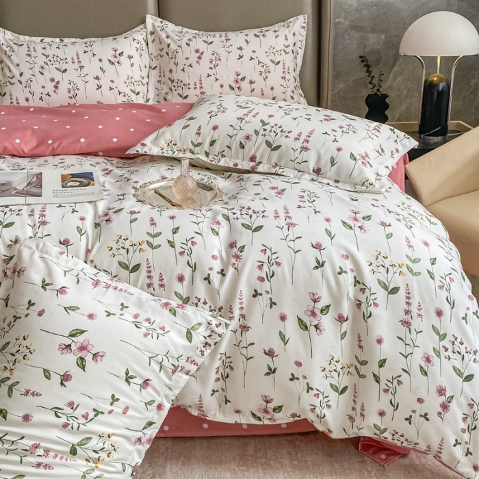 91家纺网 家纺一手货源 找家纺 棠颂 2023新款高克重加厚植物羊绒斜纹磨毛单被套 瑶芳