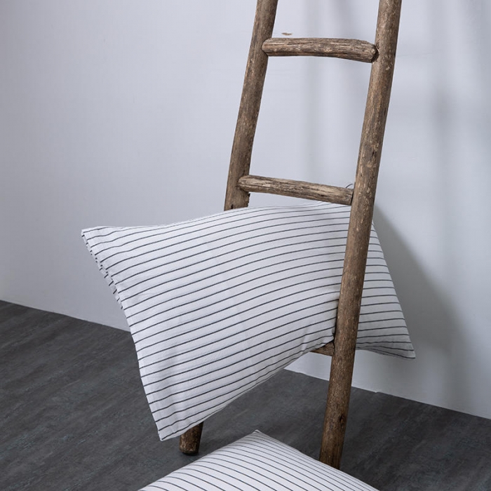 91家纺网 家纺一手货源 找家纺 全棉无印色织水洗棉四件套良品纯棉日式简约宿舍学生三件套白细条