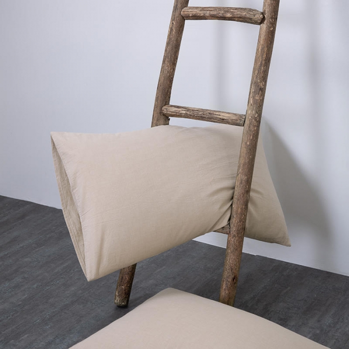 91家纺网 家纺一手货源 找家纺 全棉无印色织水洗棉四件套良品纯棉日式简约宿舍学生三件套 卡其