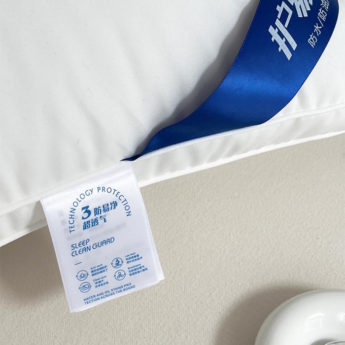 91家纺网 家纺一手货源 找家纺 黑科技三防功能枕芯防水防头油 防污渍男士家用颈椎枕头单只装