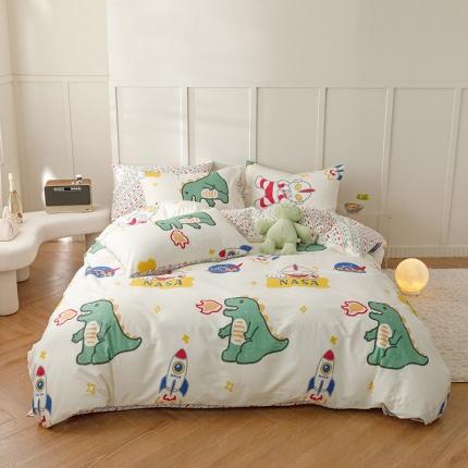 91家纺网 家纺一手货源 找家纺 （总）简宜家居 2022新款13070纯棉40支斜纹四件套