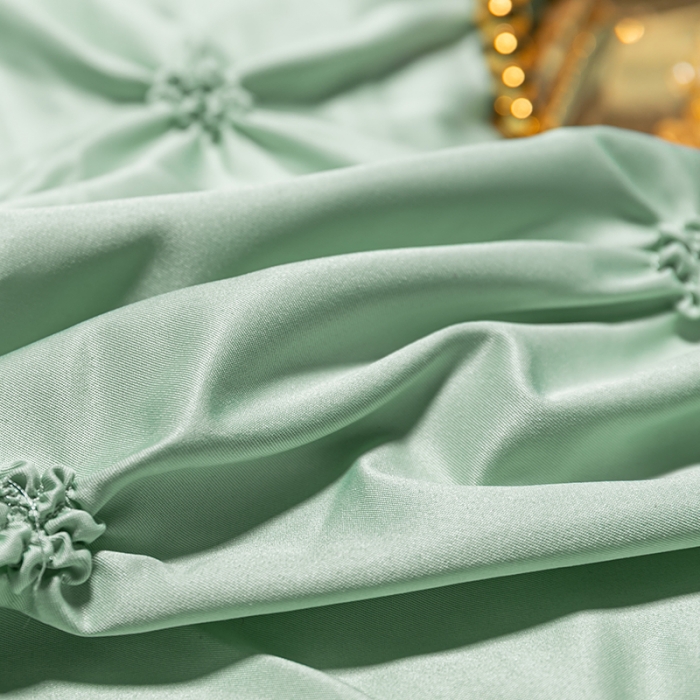 91家纺网 家纺一手货源 找家纺 宅家居 2024轻奢全棉纯手工扭花四件套-巴洛斯 巴洛斯-竹绿