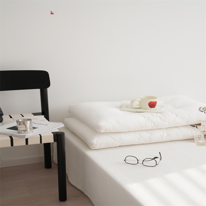 91家纺网 家纺一手货源 找家纺 （总）觉物 2022新款全棉无染原棉民宿枕芯-花开的日子