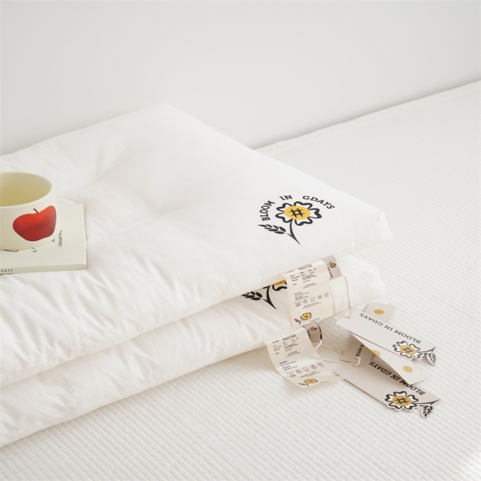 91家纺网 家纺一手货源 找家纺 （总）觉物 2022新款全棉无染原棉民宿枕芯-花开的日子