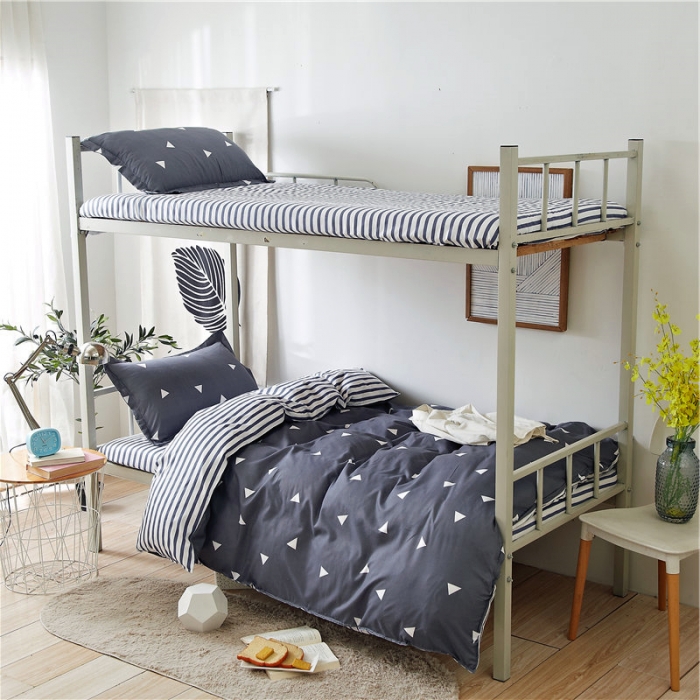 91家纺网 家纺一手货源 找家纺 曼璐 2025新款宿舍学生床笠三件套 爱巢