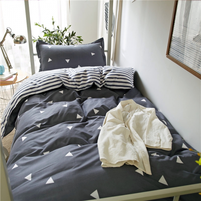 91家纺网 家纺一手货源 找家纺 曼璐 2025新款宿舍学生床笠三件套 爱巢