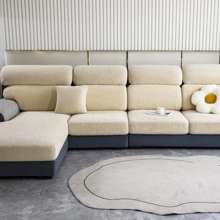 91家纺网 家纺一手货源 找家纺 沐沐 2026新款清灵沙发笠 清灵-奶油白