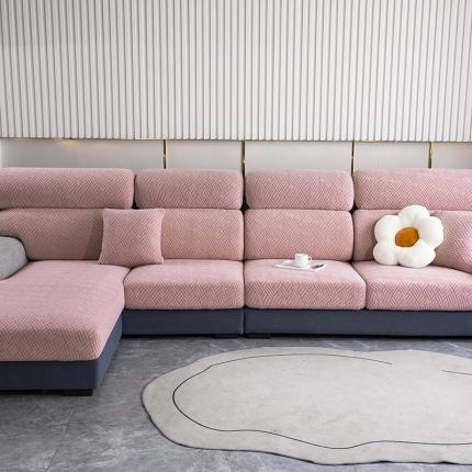 91家纺网 家纺一手货源 找家纺 沐沐 2026新款清灵沙发笠 清灵-樱花粉