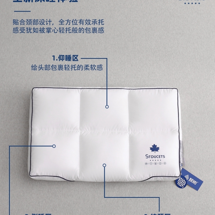 91家纺网 家纺一手货源 找家纺 （总）觉物 2022新款云朵中低护颈枕 48*74cm