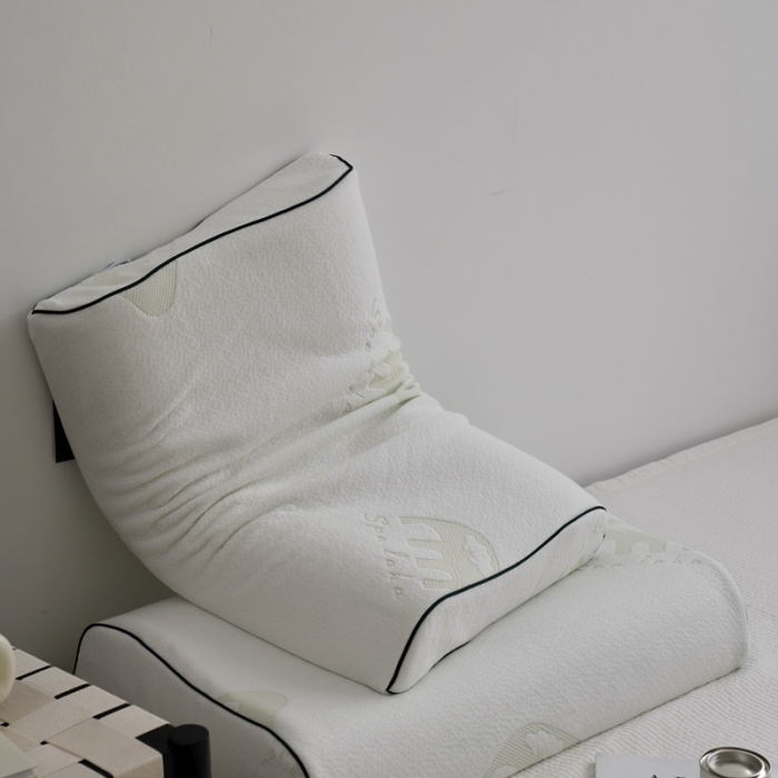 91家纺网 家纺一手货源 找家纺 （总）觉物 新款斯里兰卡进口乳胶枕系列波浪枕40*60cm