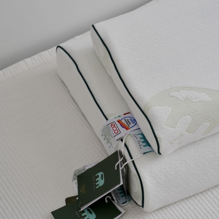 91家纺网 家纺一手货源 找家纺 （总）觉物 新款斯里兰卡进口乳胶枕系列波浪枕40*60cm