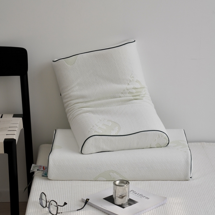 91家纺网 家纺一手货源 找家纺 （总）觉物 新款斯里兰卡进口乳胶枕系列波浪枕40*60cm