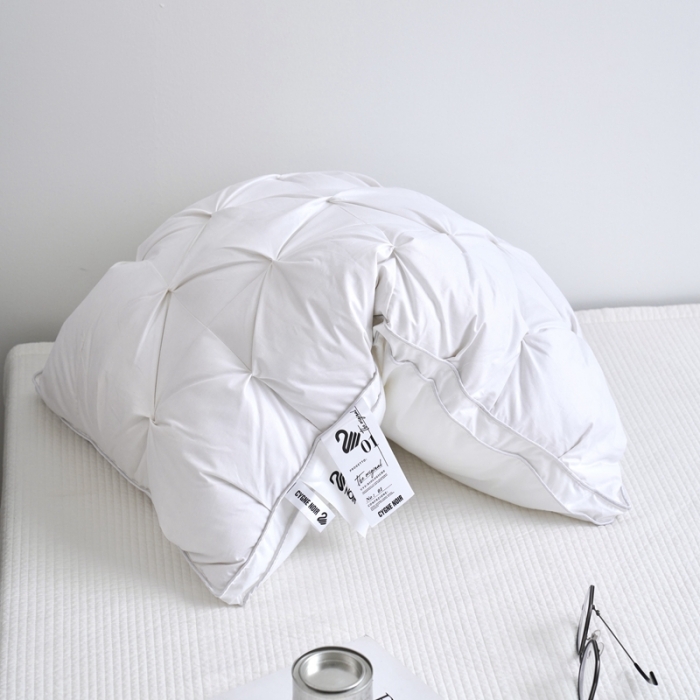 91家纺网 家纺一手货源 找家纺 （总）觉物 2022新款扭花羽绒枕