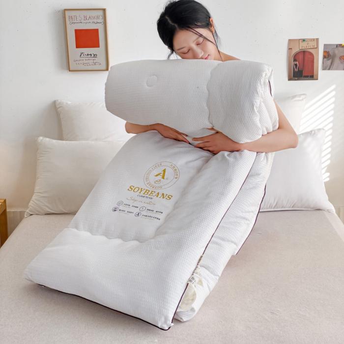 91家纺网 家纺一手货源 找家纺 苏东来加厚立体泡泡原棉大豆纤维被春秋冬被芯子空调被直播