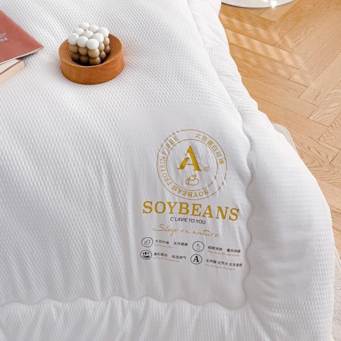 91家纺网 家纺一手货源 找家纺 苏东来加厚立体泡泡原棉大豆纤维被春秋冬被芯子空调被直播