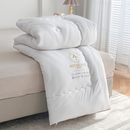 91家纺网 家纺一手货源 找家纺 苏东来加厚立体泡泡原棉大豆纤维被春秋冬被芯子空调被直播