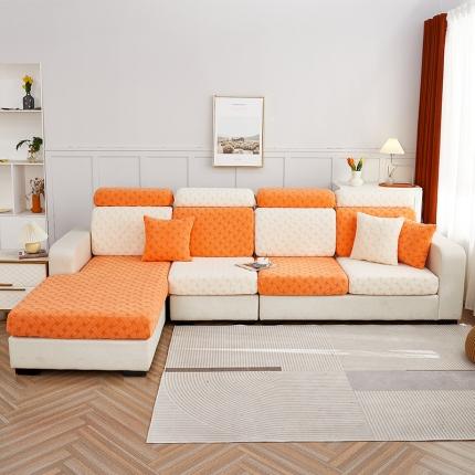 91家纺网 家纺一手货源 找家纺 （总）逐日沙发套 2023新款提花绒-织艺系列沙发笠