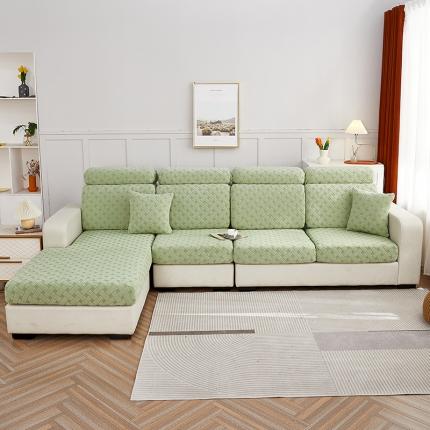 逐日沙发套 2023新款提花绒-织艺系列沙发笠 织艺-抹茶绿