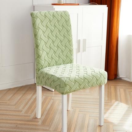 91家纺网 家纺一手货源 找家纺 逐日沙发套 2023新款提花绒-织艺椅套 织艺-抹茶色