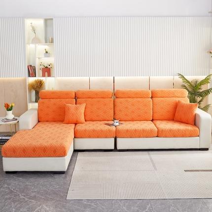 91家纺网 家纺一手货源 找家纺 （总）逐日沙发套 2023新款提花绒-滕条沙发笠