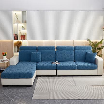 91家纺网 家纺一手货源 找家纺 （总）逐日沙发套 2023新款提花绒-滕条沙发笠