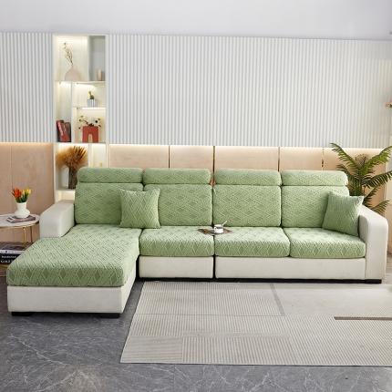 91家纺网 家纺一手货源 找家纺 （总）逐日沙发套 2023新款提花绒-滕条沙发笠