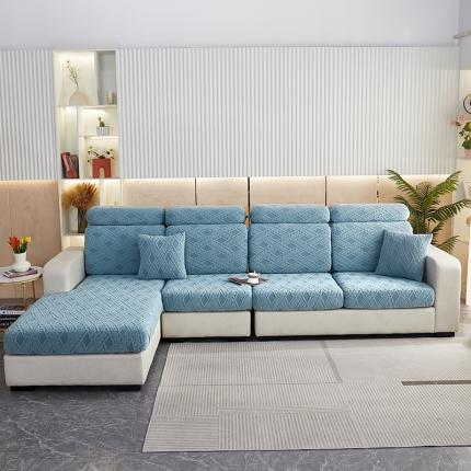 91家纺网 家纺一手货源 找家纺 （总）逐日沙发套 2023新款提花绒-滕条沙发笠