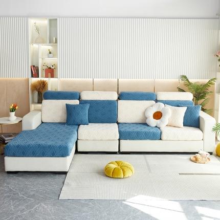 91家纺网 家纺一手货源 找家纺 （总）逐日沙发套 2023新款提花绒-滕条沙发笠