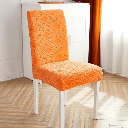 91家纺网 家纺一手货源 找家纺 逐日沙发套 2023新款提花绒藤条椅套 滕条-桔黄