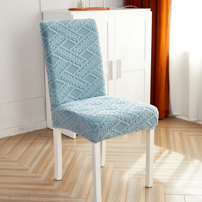 91家纺网 家纺一手货源 找家纺 逐日沙发套 2023新款提花绒藤条椅套 滕条-雾霾蓝