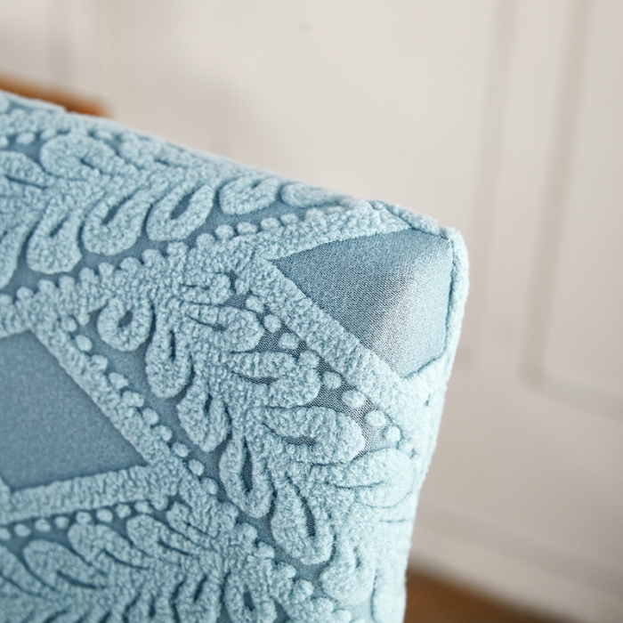 91家纺网 家纺一手货源 找家纺 逐日沙发套 2023新款提花绒藤条椅套 滕条-雾霾蓝