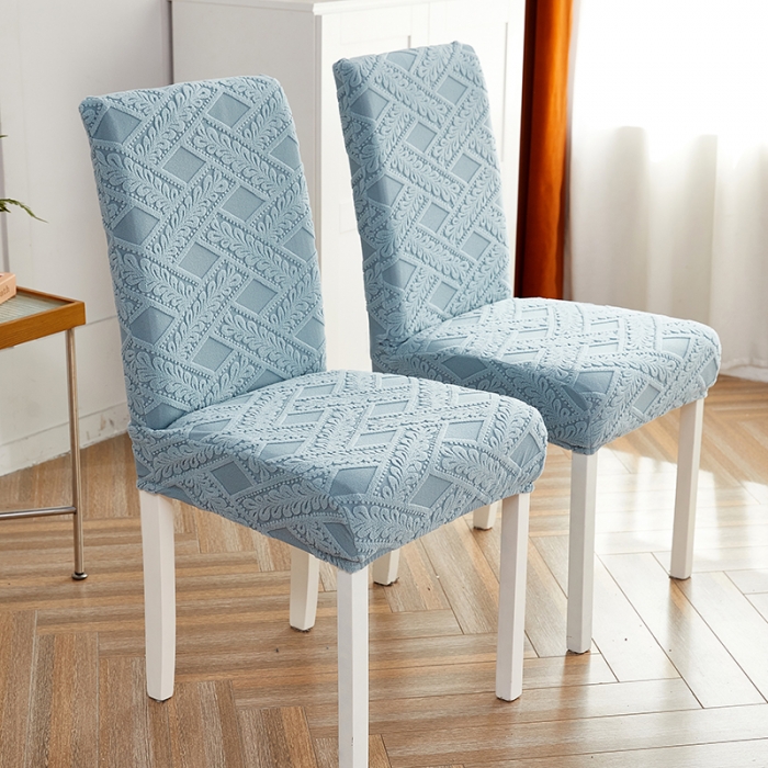 91家纺网 家纺一手货源 找家纺 逐日沙发套 2023新款提花绒藤条椅套 滕条-雾霾蓝