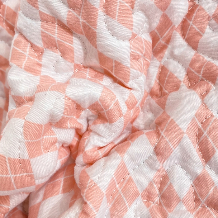 91家纺网 家纺一手货源 找家纺 金盛皇朝2025新款加厚亲肤床裙夹棉单件三件套四件套 菱形格