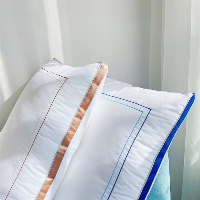 91家纺网 家纺一手货源 找家纺 (总) 伟邦枕芯 2023新款亲肤磨毛轻奢休闲羽丝枕头枕芯