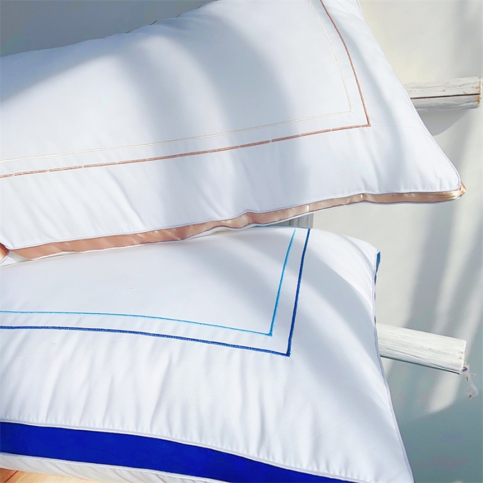 91家纺网 家纺一手货源 找家纺 (总) 伟邦枕芯 2023新款亲肤磨毛轻奢休闲羽丝枕头枕芯