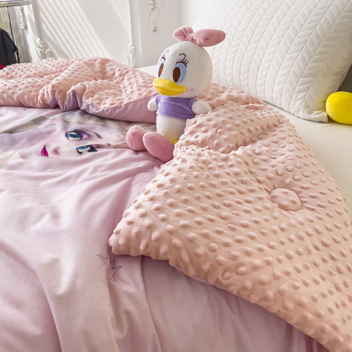 91家纺网 家纺一手货源 找家纺 小芽 2024新款正版授权迪士尼豆豆被 安娜