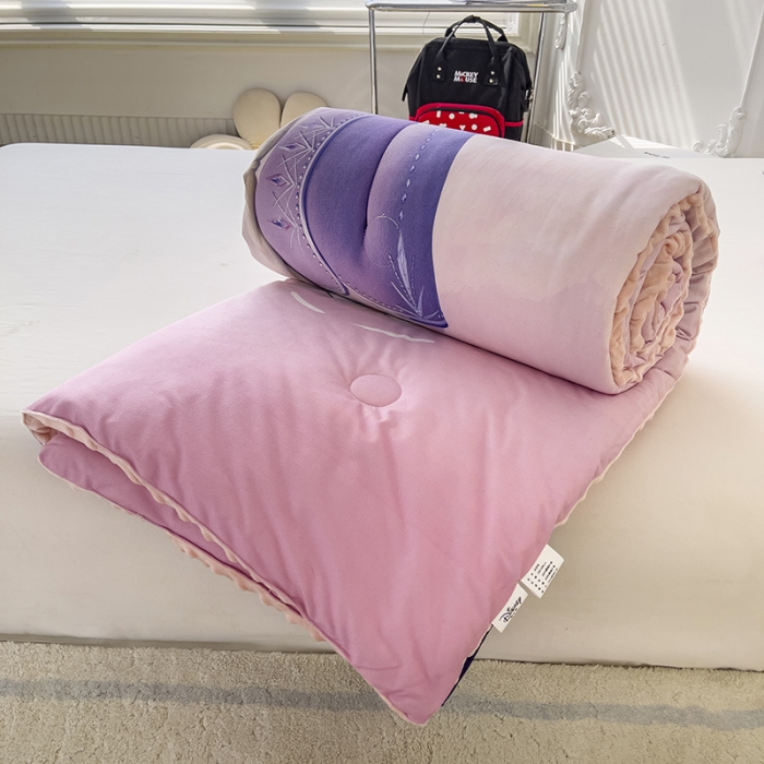 91家纺网 家纺一手货源 找家纺 小芽 2024新款正版授权迪士尼豆豆被 安娜