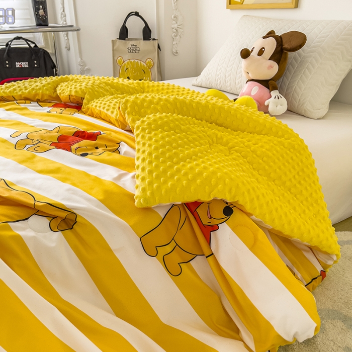 91家纺网 家纺一手货源 找家纺 小芽 2024新款正版授权迪士尼豆豆被 维尼