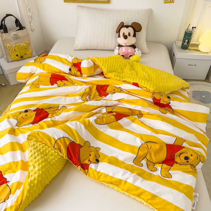 91家纺网 家纺一手货源 找家纺 小芽 2024新款正版授权迪士尼豆豆被 维尼