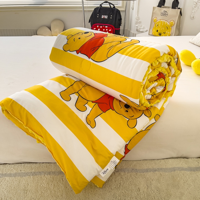 91家纺网 家纺一手货源 找家纺 小芽 2024新款正版授权迪士尼豆豆被 维尼