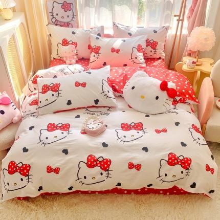 总朵希曼 2025新款全棉三丽鸥卡通印花系列四件套